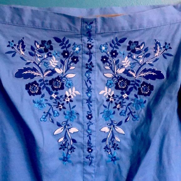 Off the shoulder embroidered top - Picture 3 of 3